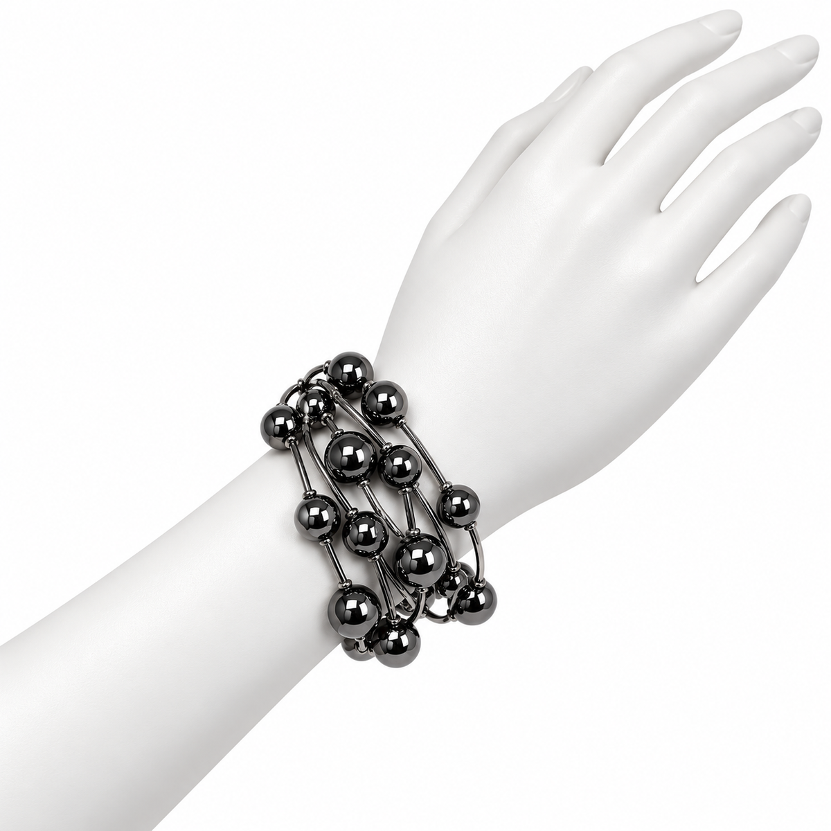 Pulsera de Esferas Negra