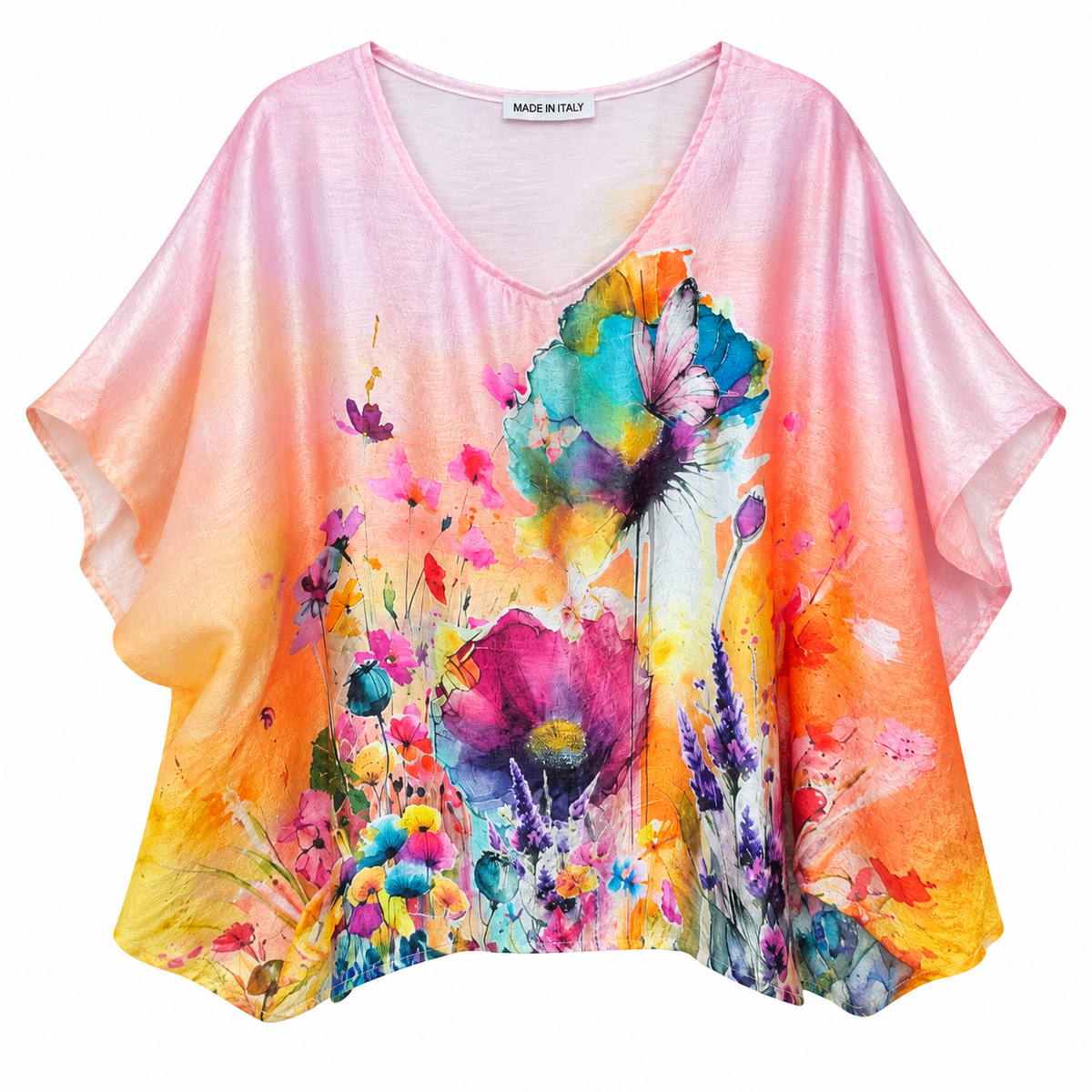 Blusa Batwing Floral Pastel
