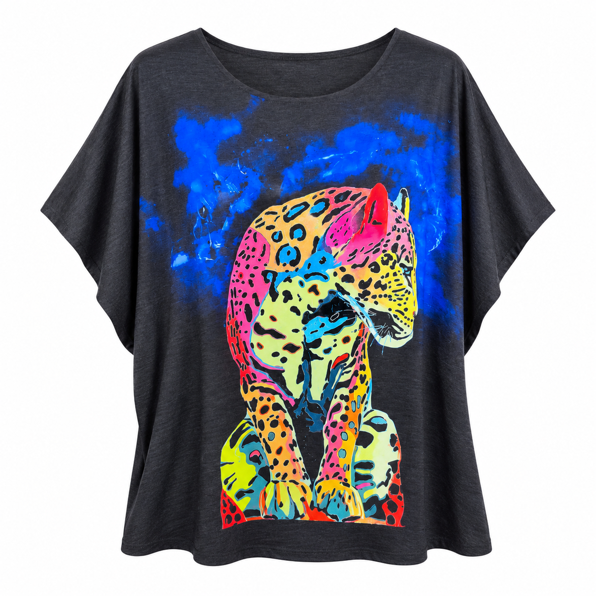 Blusa Oversize Leopardo Neón