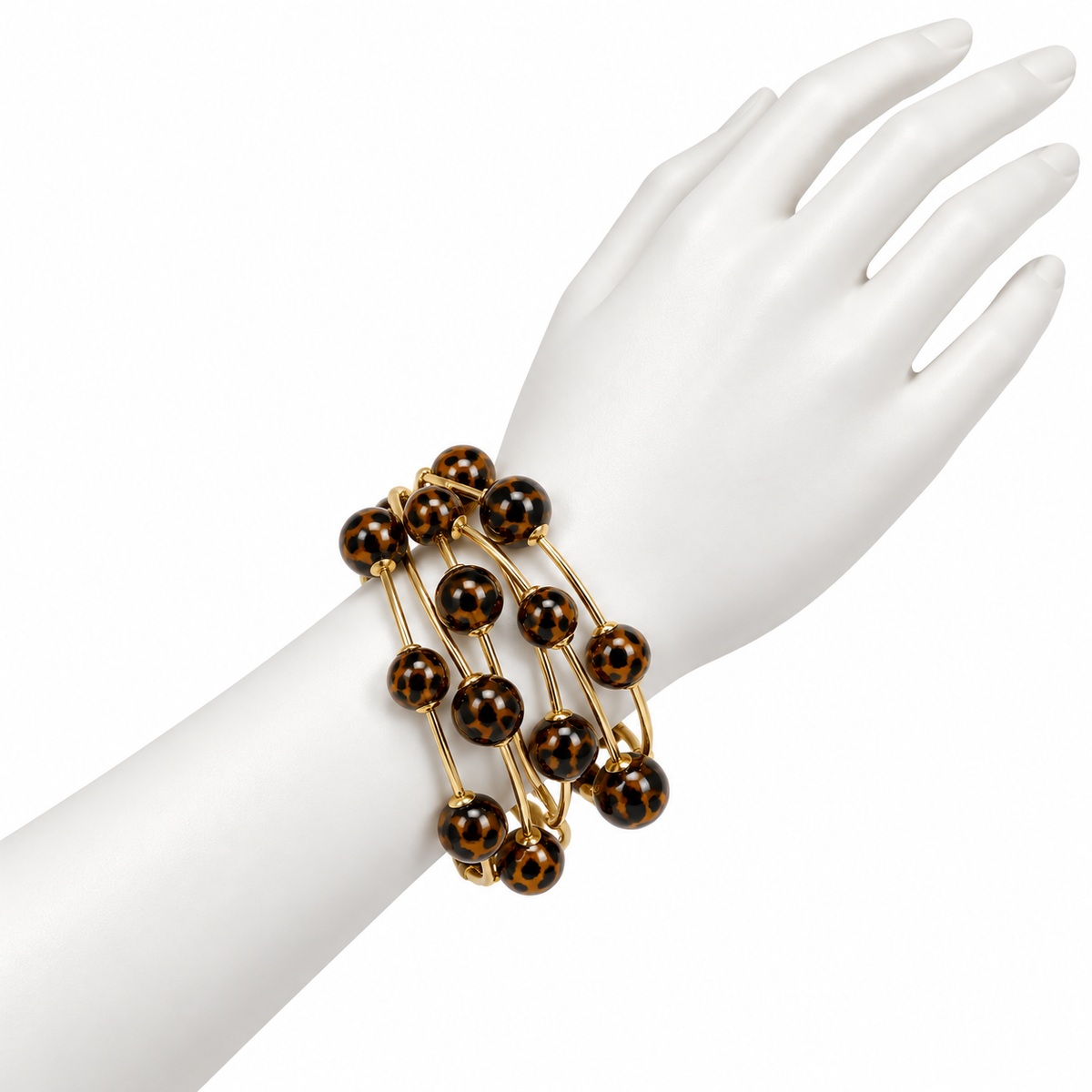 Pulsera de Esferas Animal Print