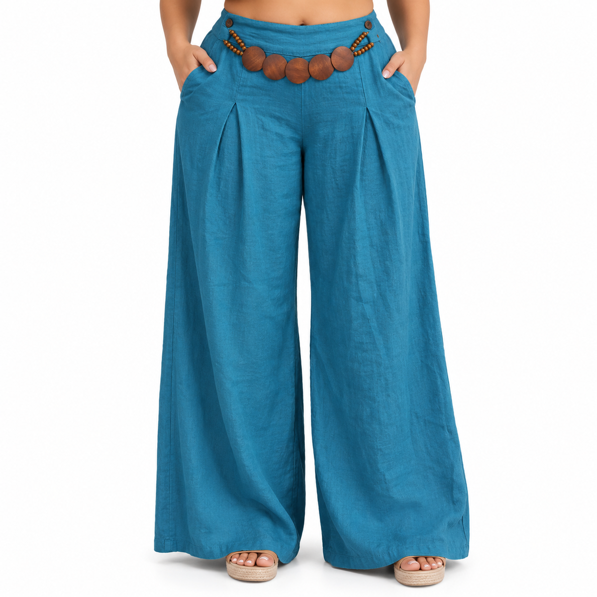 Pantalón Palazzo de Lino - Colección Italiana