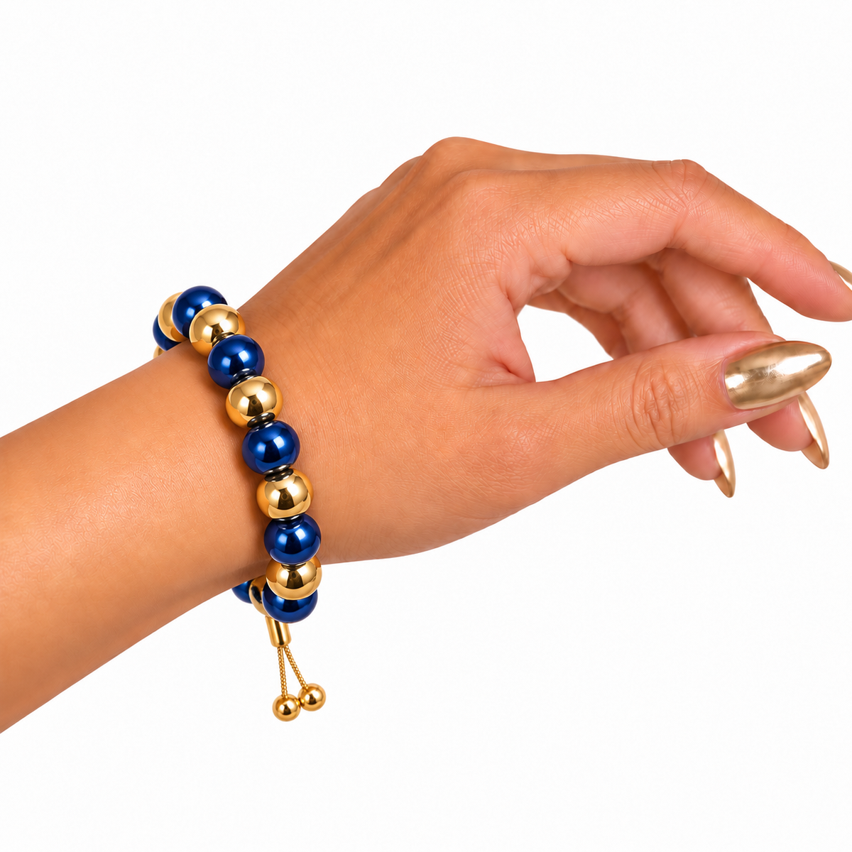 Pulsera Alma Oro Brasilero Azul