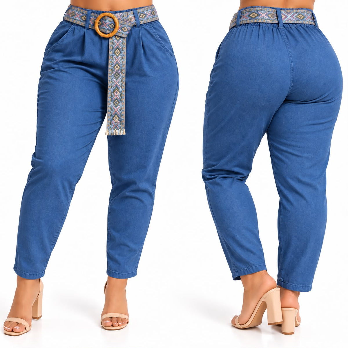 Pantalón Chartreuse con Cinturón – Colección Italiana