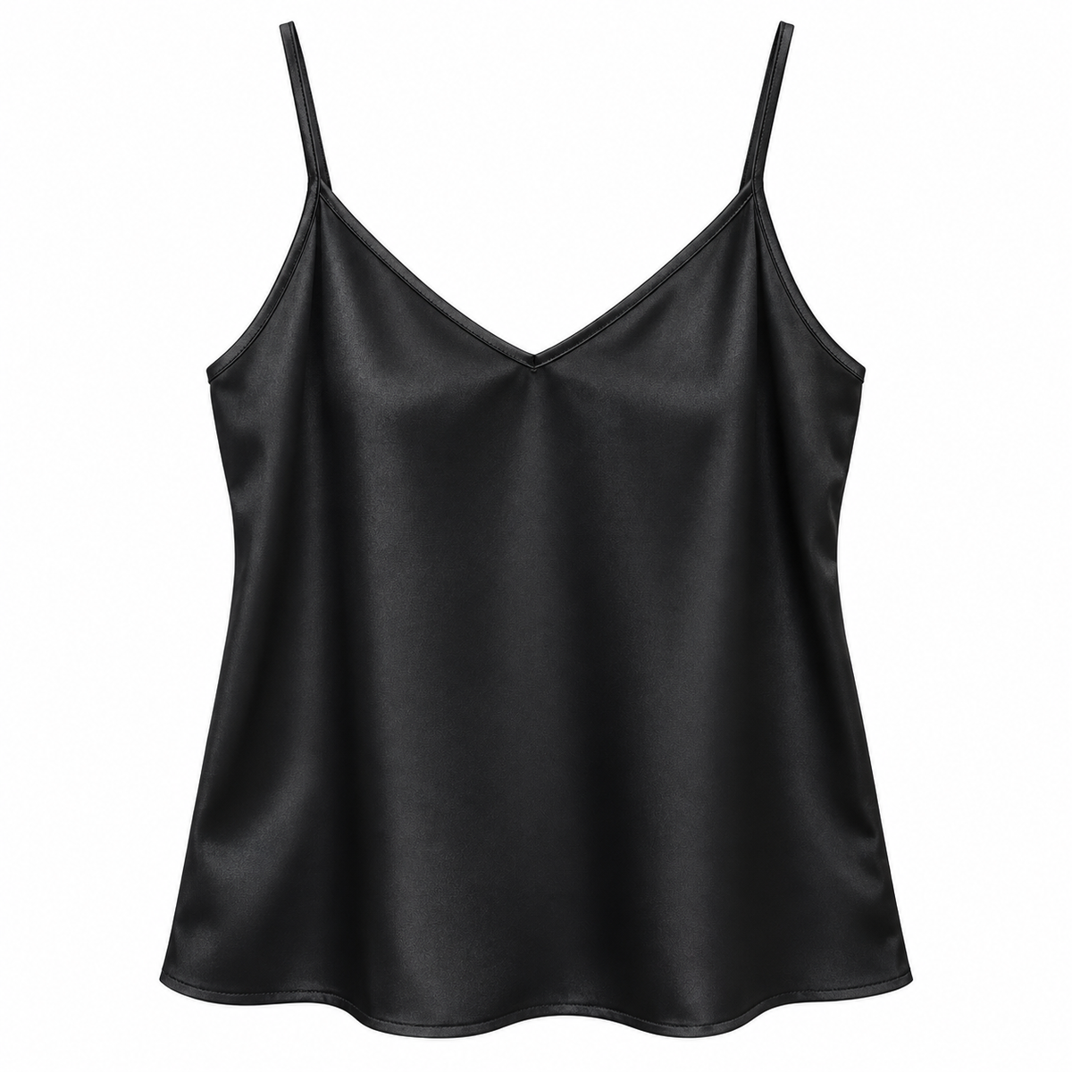 Top Lencero Negro Satinado