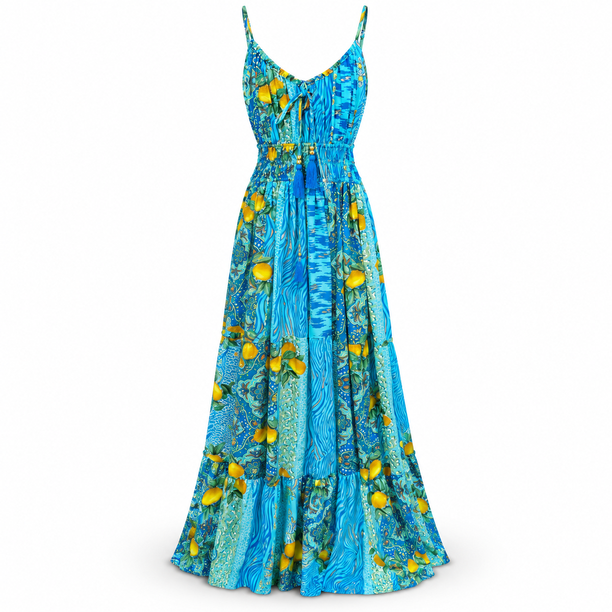 Vestido Limones Turquesa