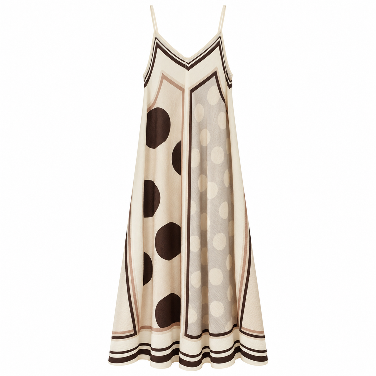 Vestido Maxi Italiano Beige