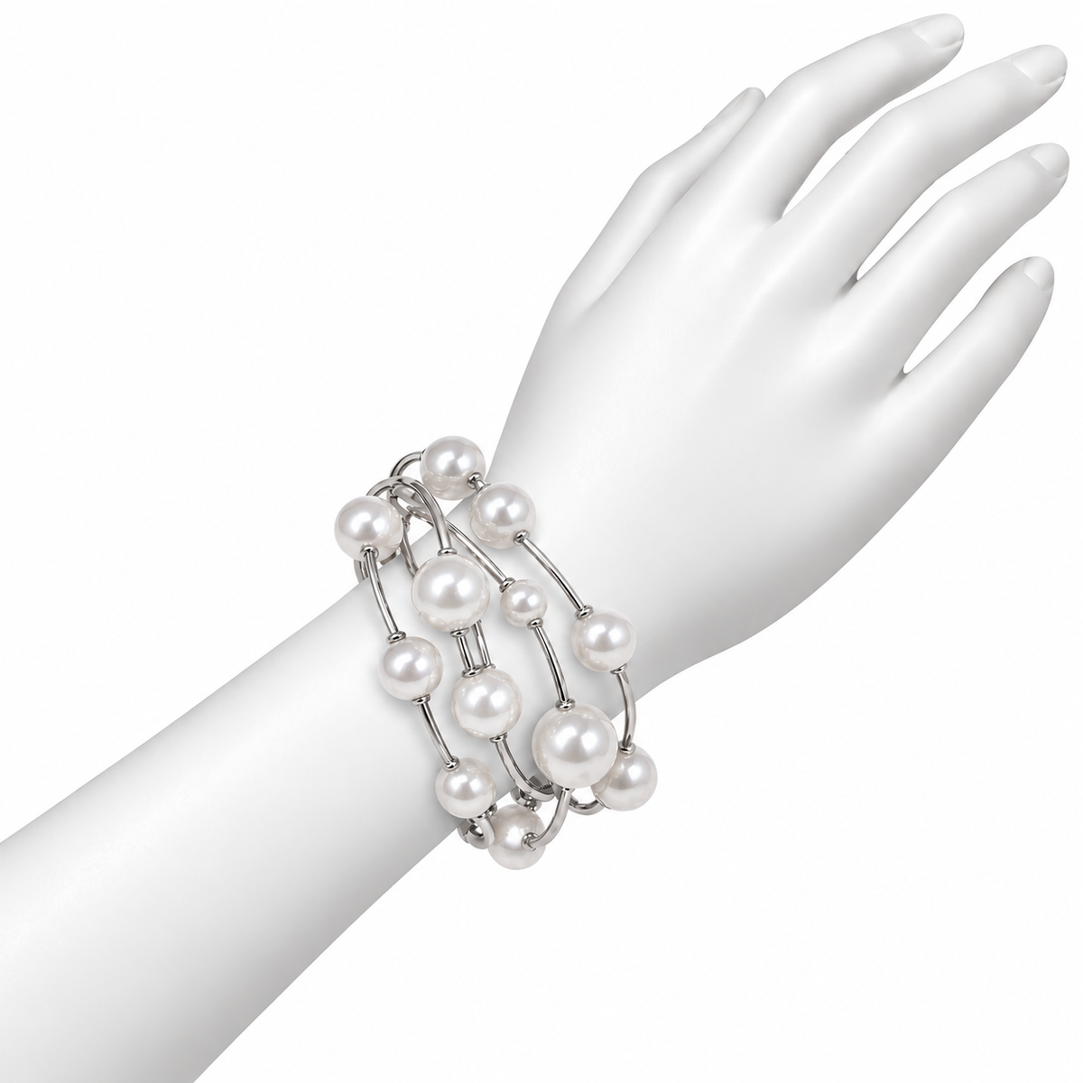 Pulsera de Esferas Metálicas Multitono