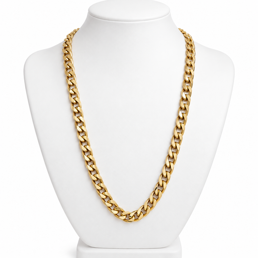 Collar Dorado Cuban Link