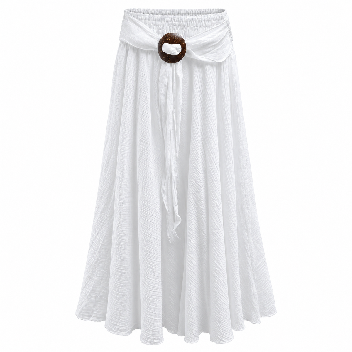 Falda Maxi Blanca Boho