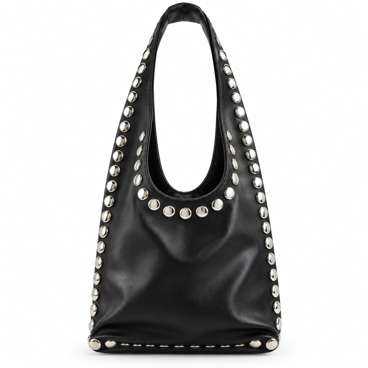 Bolso Hobo Studs Negro