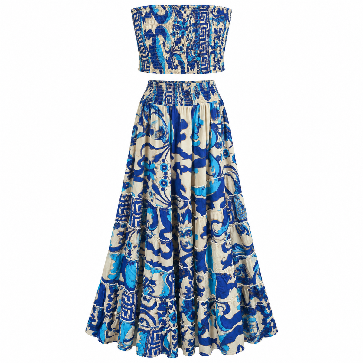 Set Azul Paisley