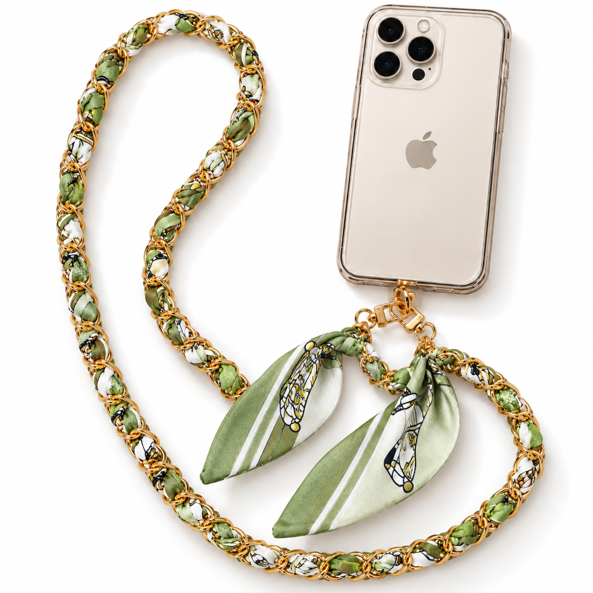 Cadena para Celular con Pañuelo – Verde