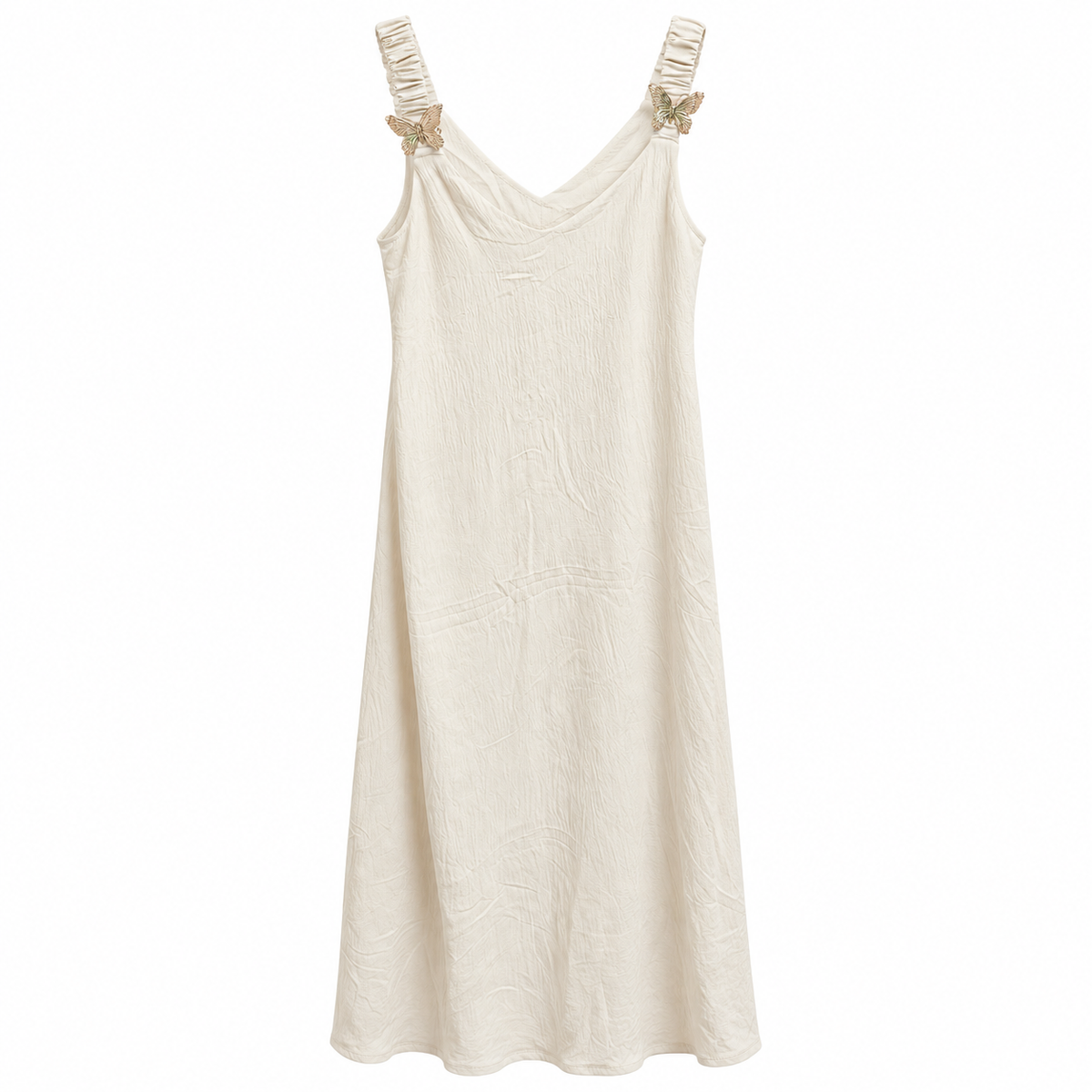 Vestido Maxi Ivory con Mariposas