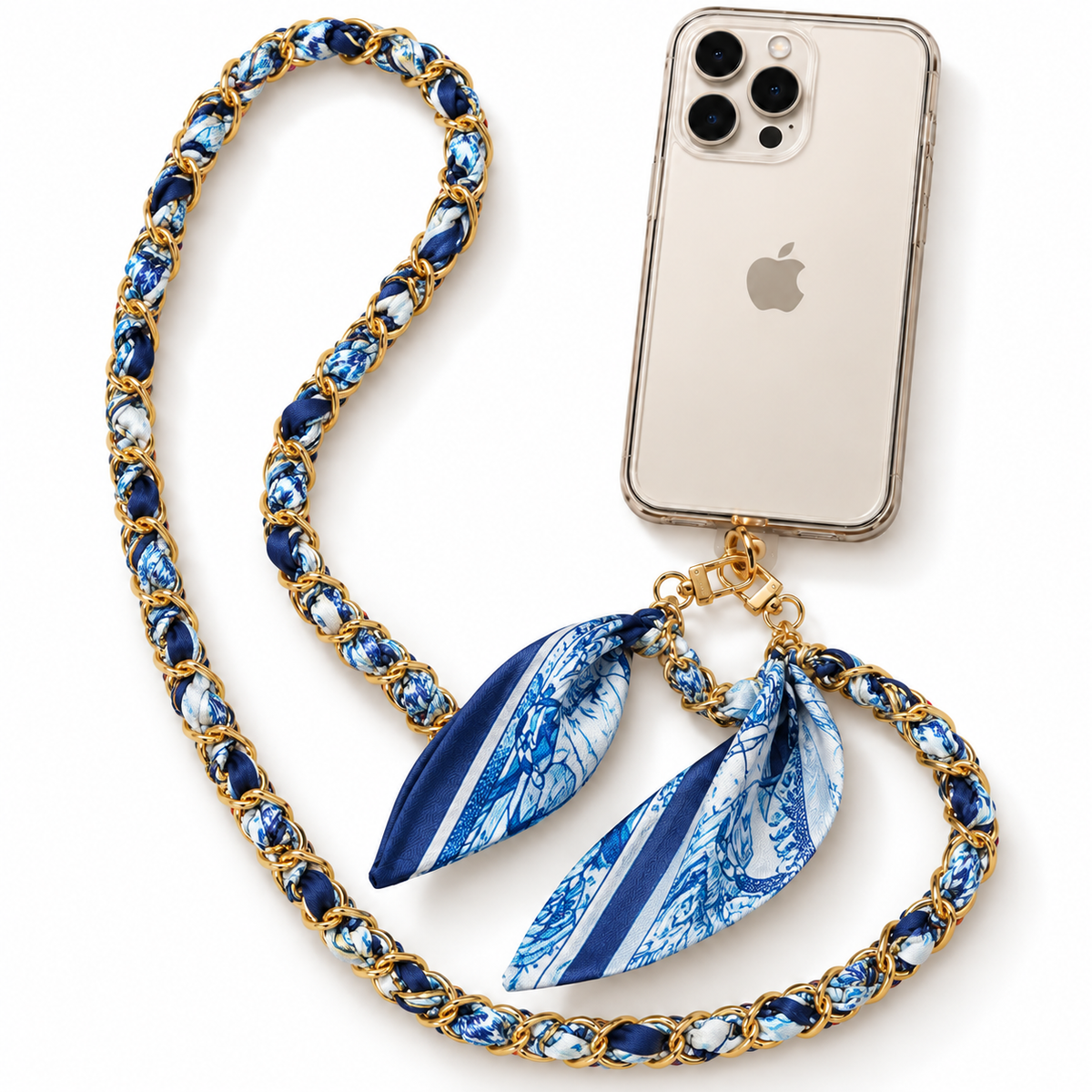Cadena para Celular con Pañuelo – Azul