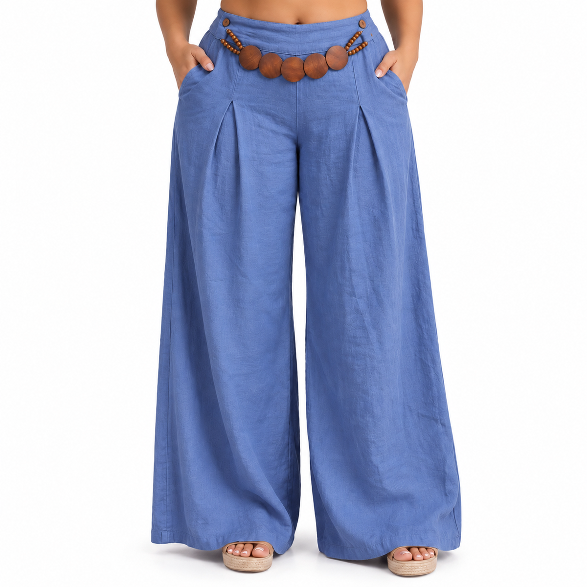 Pantalón Palazzo de Lino - Colección Italiana