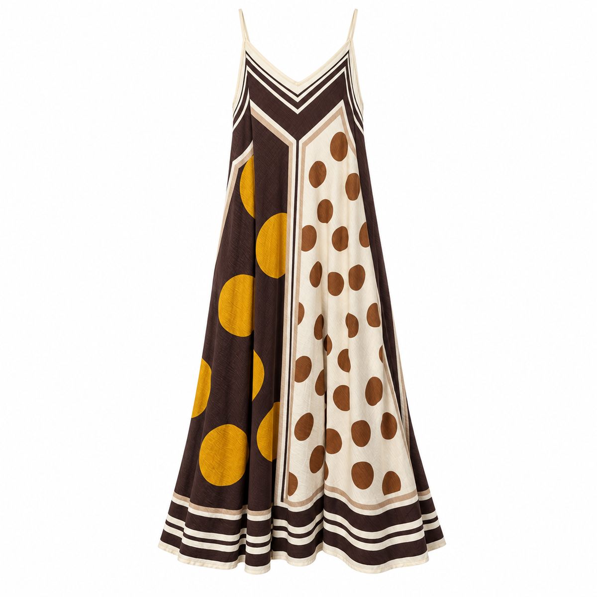 Vestido Maxi Italiano Lunares