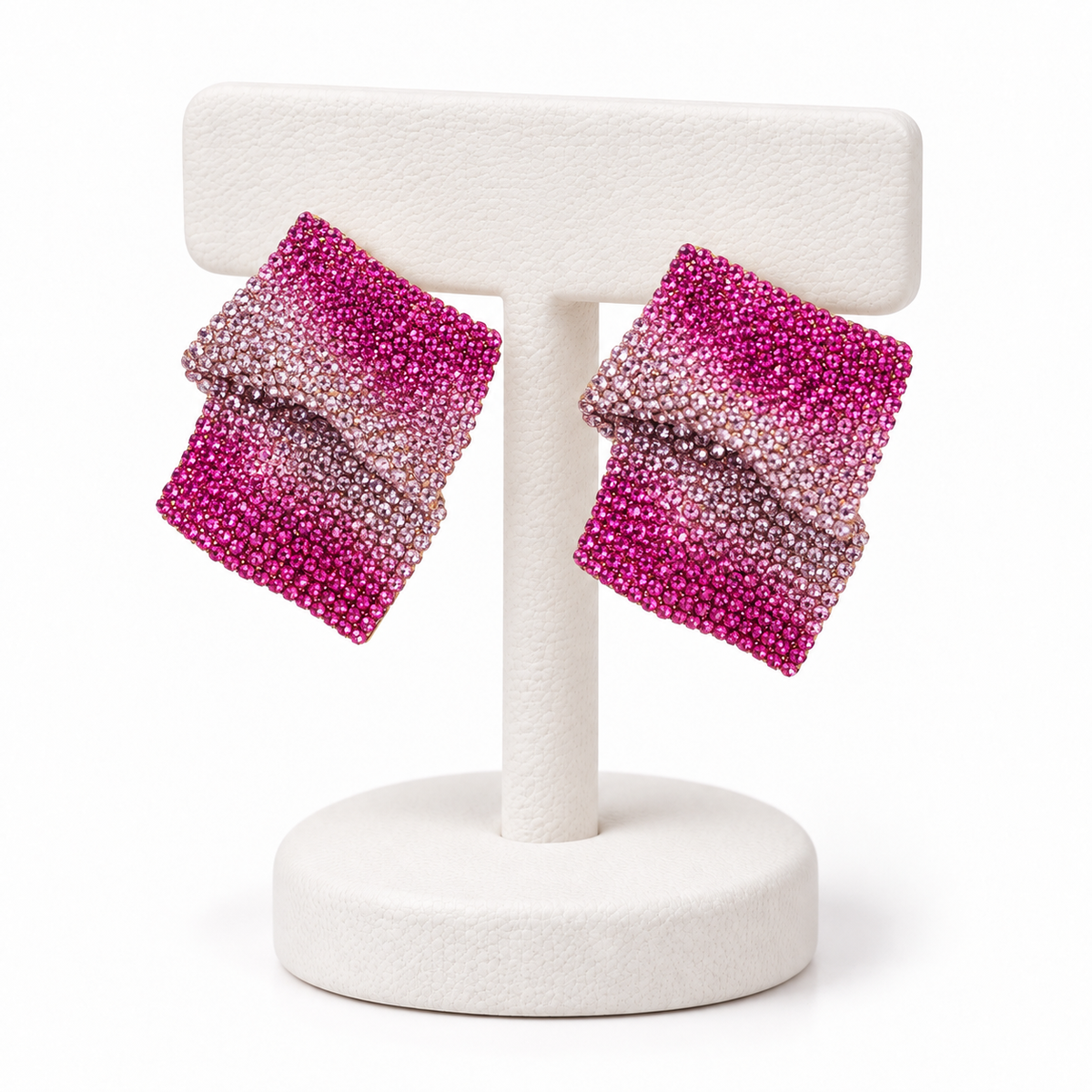 Aretes Glam Wave Rosa