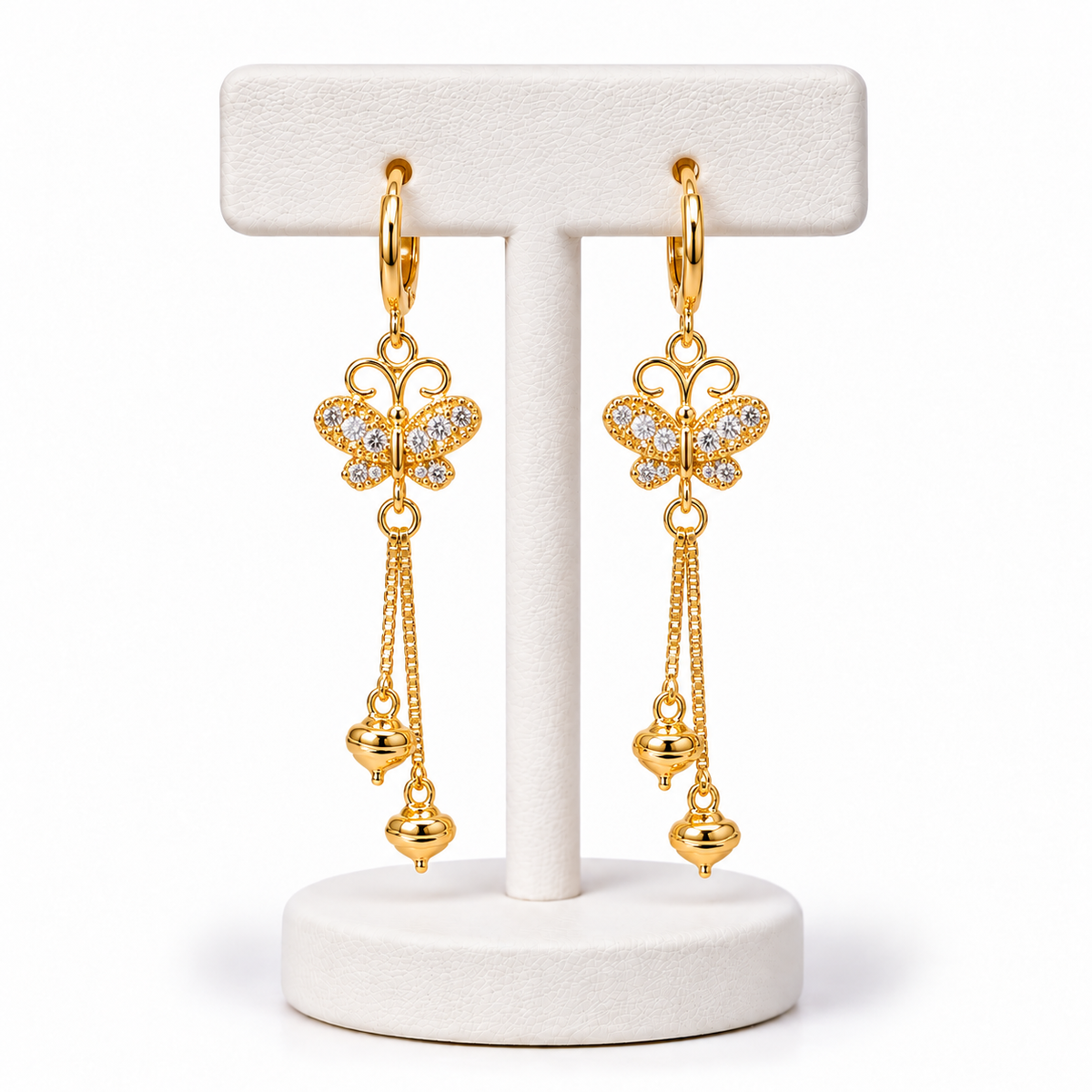 Aretes Mariposa Dorada