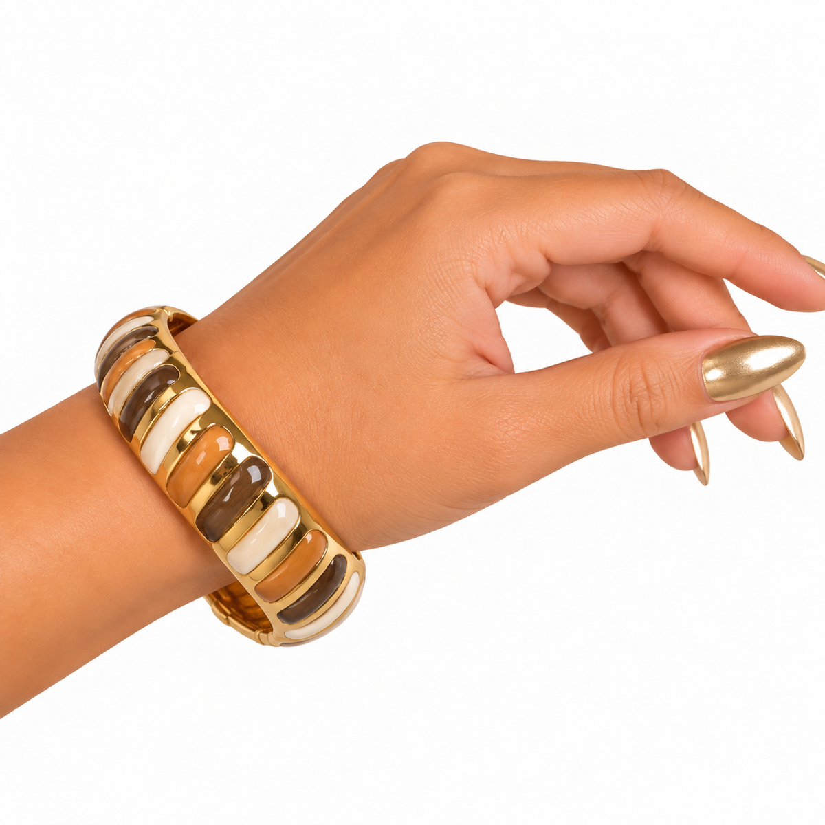 Pulsera Metálica Nova Caramelo