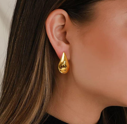 Aretes inspirados en Bottega stainless steal