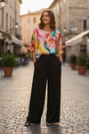 Blusa de Seda Italiana One Size – Elegancia que se siente