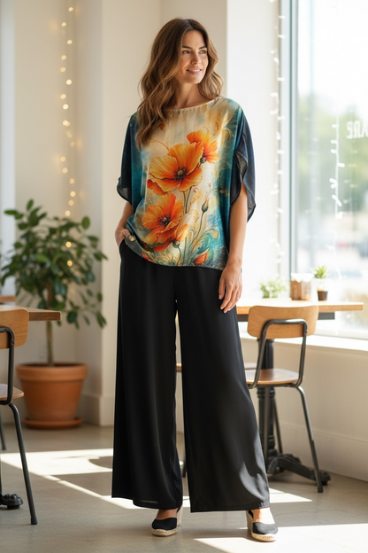 Blusa de Seda Italiana One Size – Elegancia que se siente