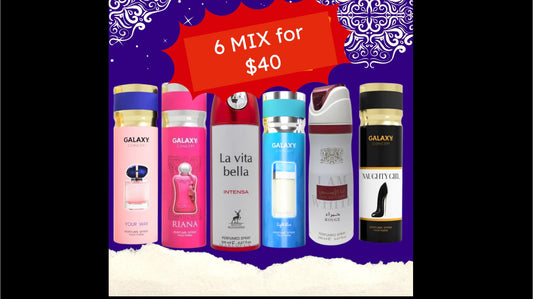 6 Perfumes Spray mixtos