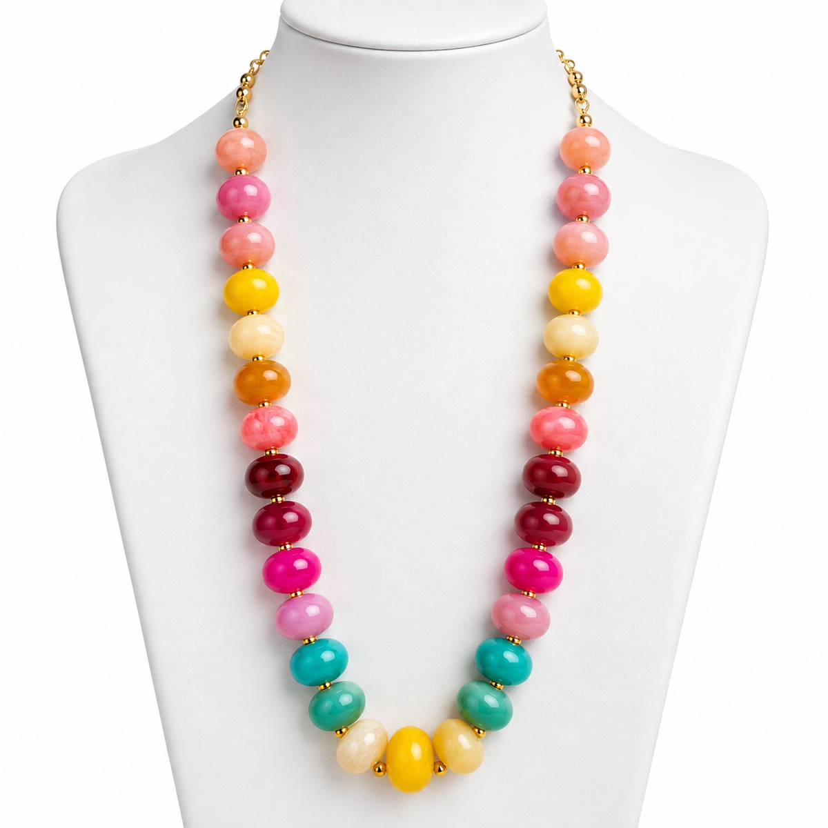 Collar de Cuentas Multicolor