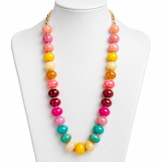 Collar de Cuentas Multicolor