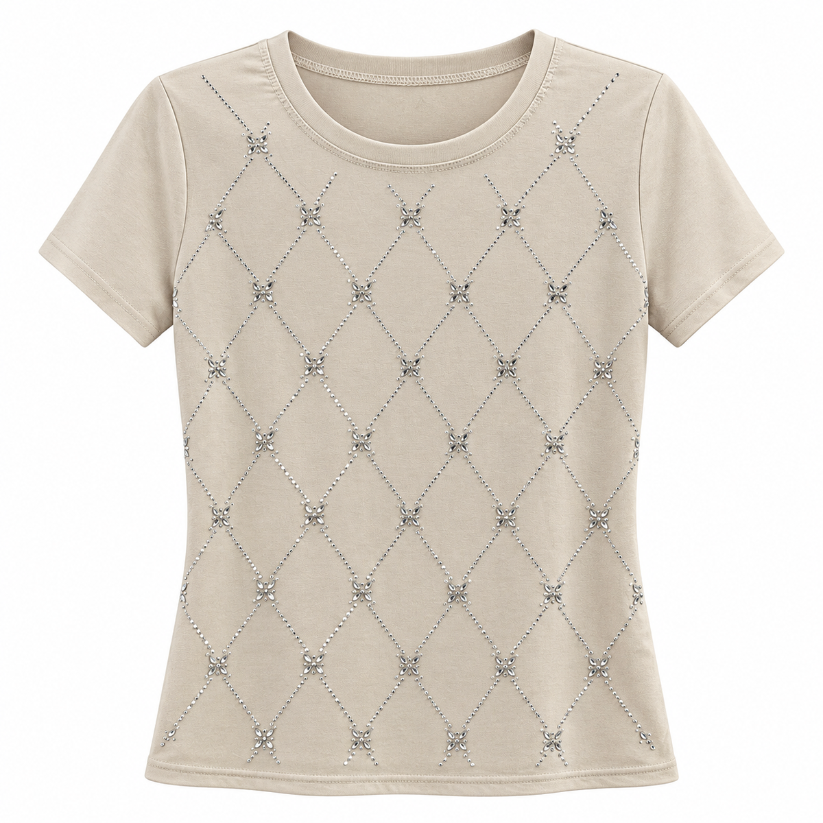 Camiseta con Diseño de Brillos B336