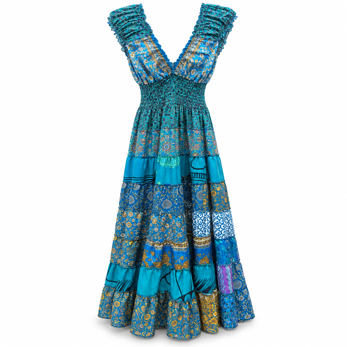 Vestido Boho Turquesa