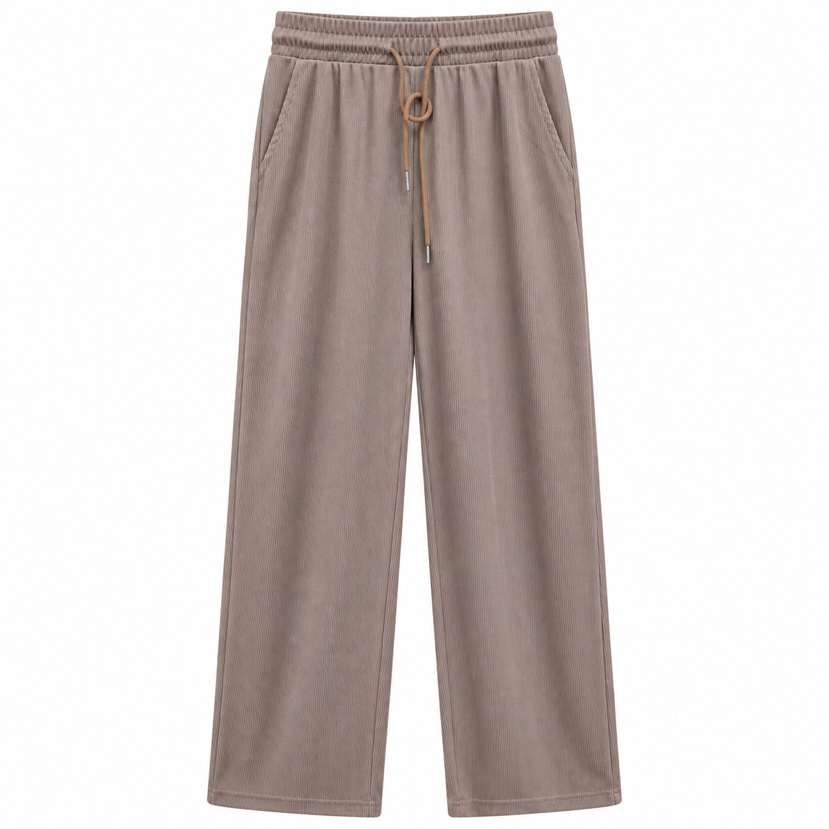 Pantalón Lounge Acanalado Taupe