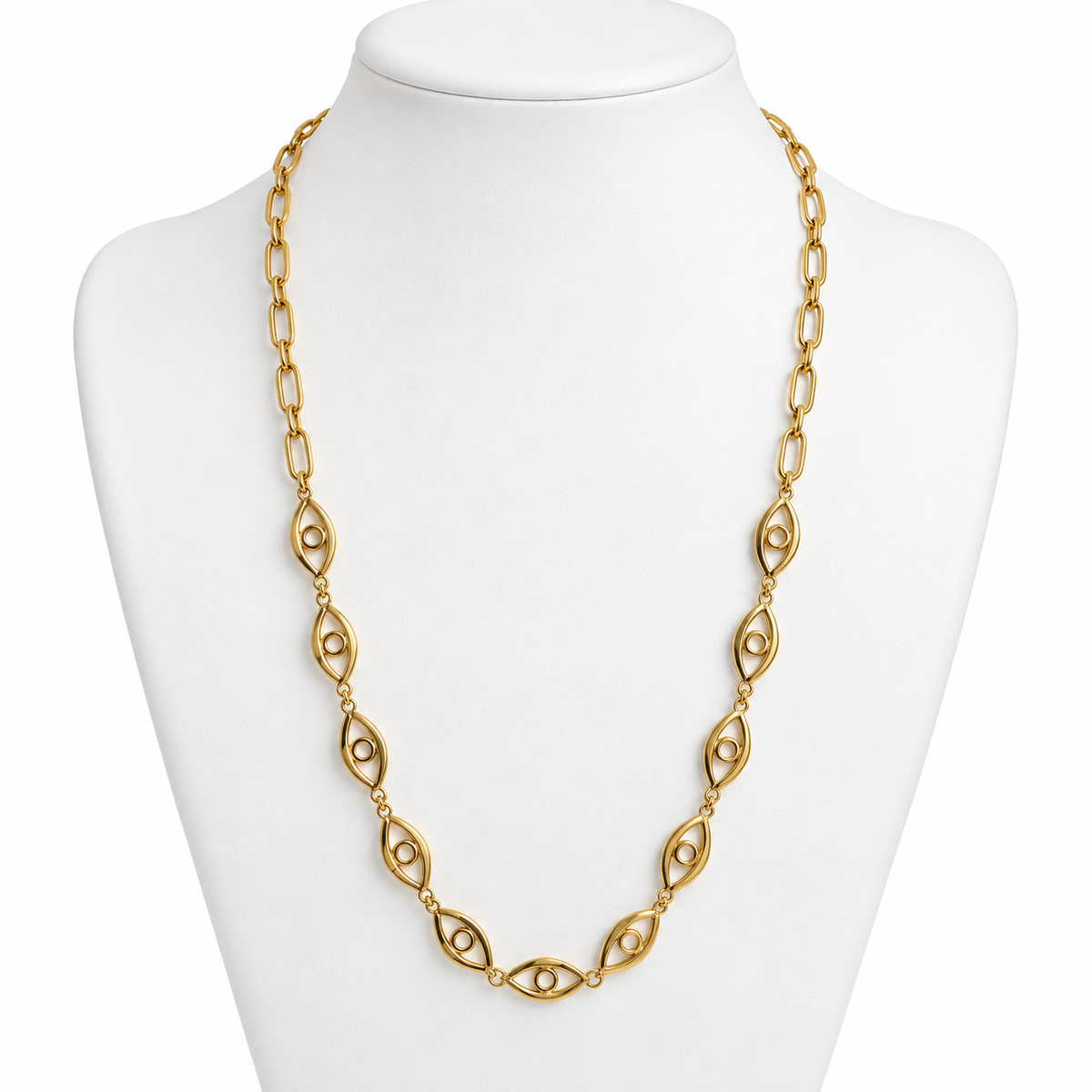 Collar Dorado Ojo Elegante