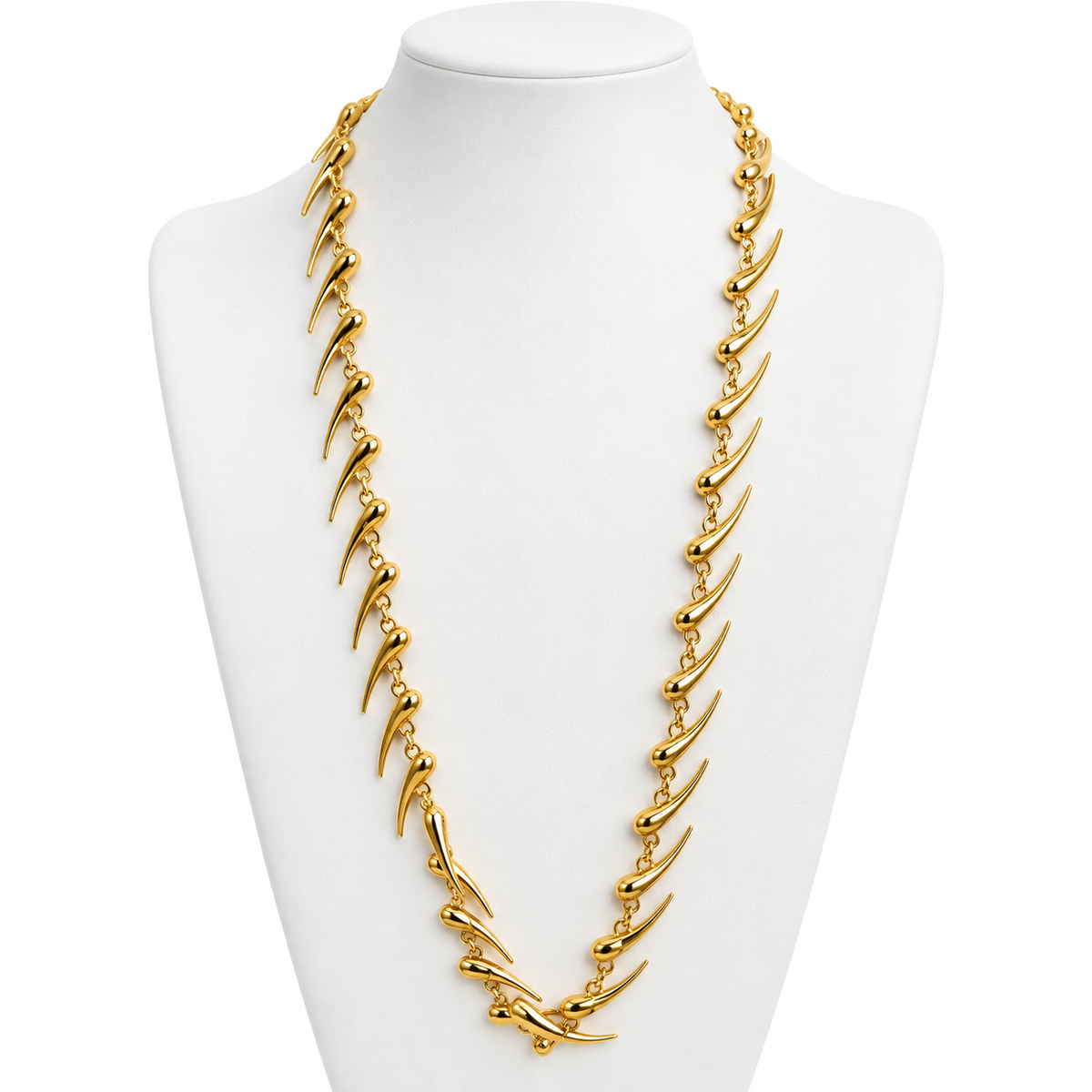 Collar Dorado de Diseño Orgánico