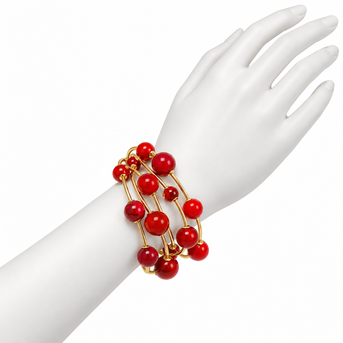 Pulsera de Esferas Roja