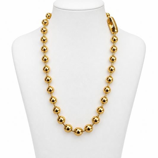 Collar de Esferas Doradas