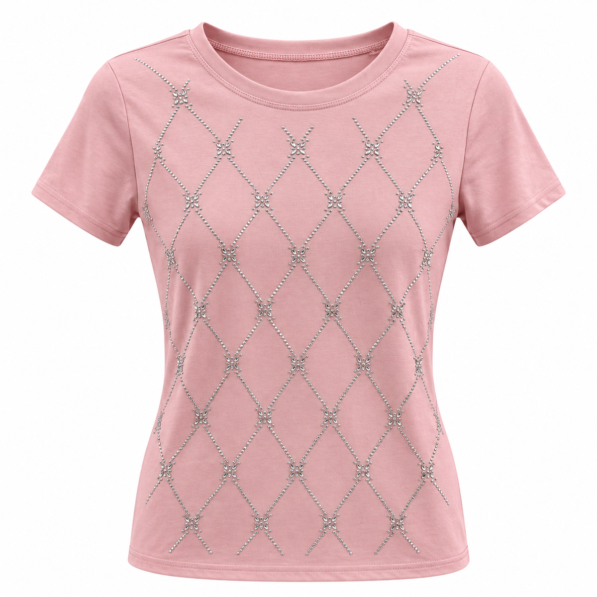 Camiseta con Diseño de Brillos B336